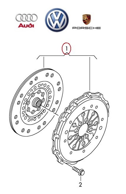 VW OE Kuplungszett (2db) 03L141018HX_VOLK