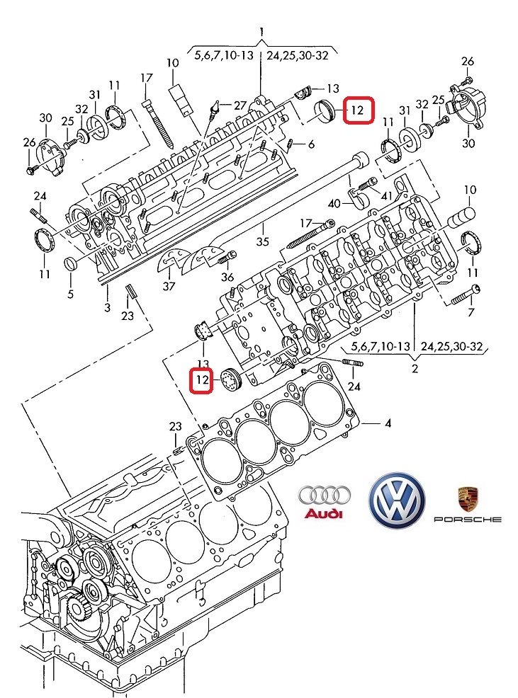 VW OE Vezérműház dugó 078103113E_VOLK