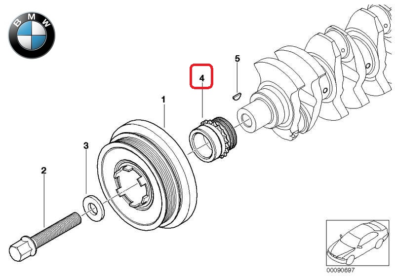 BMW OE Fogaskerék, főtengely 11217787280_BMW