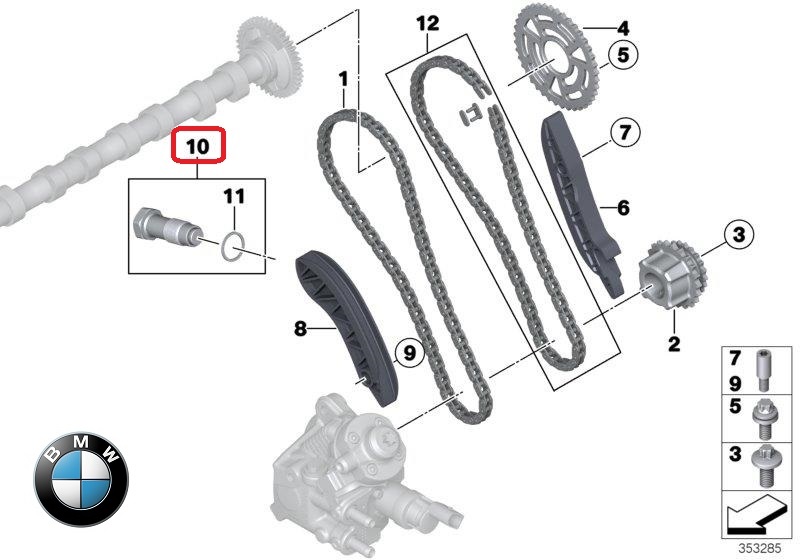 BMW OE Vezérműlánc feszítő 11318586699_BMW