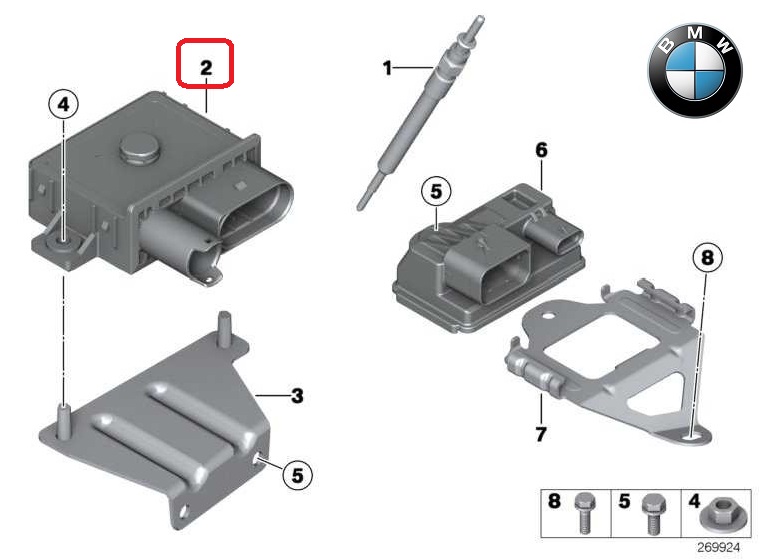 BMW OE Izzítás vezérlő 12218591723_BMW