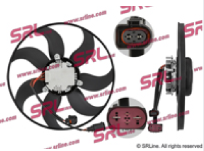 SRL Ventilátor, vízhűtő 133123U6S_SRL