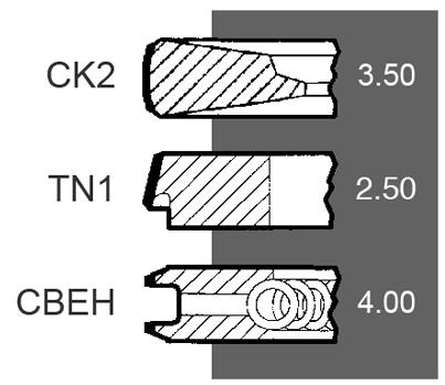 BEPCO Dugattyúgyűrű 30/34-108