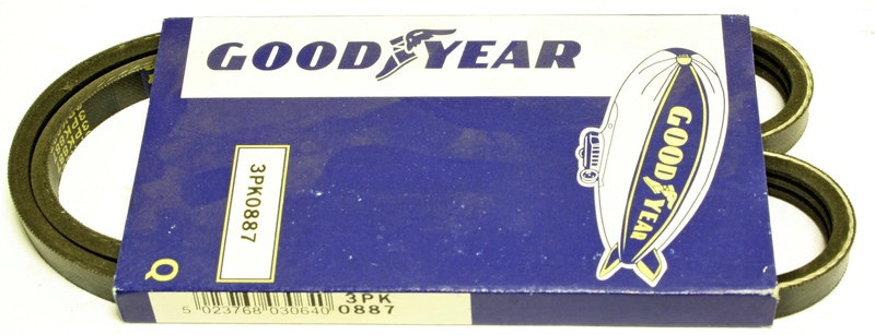 GOODYEAR Hosszbordásszíj 3PK0887