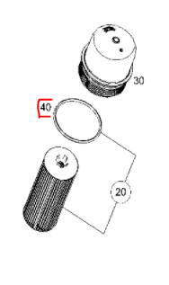 MERCEDES OE Tömítés, olajhűtő 0209975445_MER