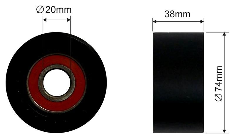 SZMETAL Feszítőgörgő, hosszbordás szíj 5008310