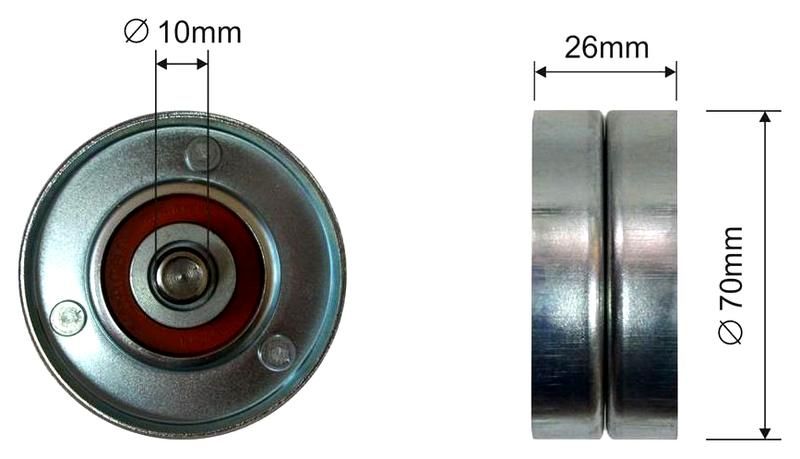 SZMETAL Vezetőgörgő, hosszbordás szíj 5020310