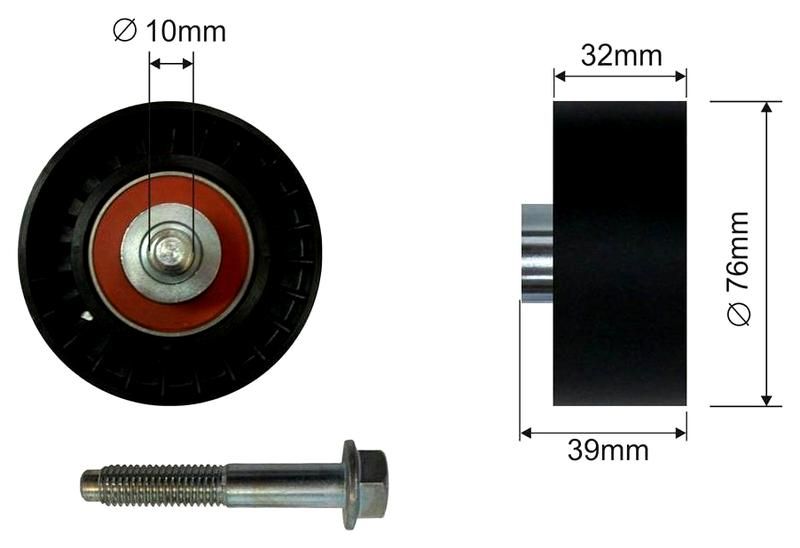 SZMETAL Vezetőgörgő, vezérműszíj 5022310