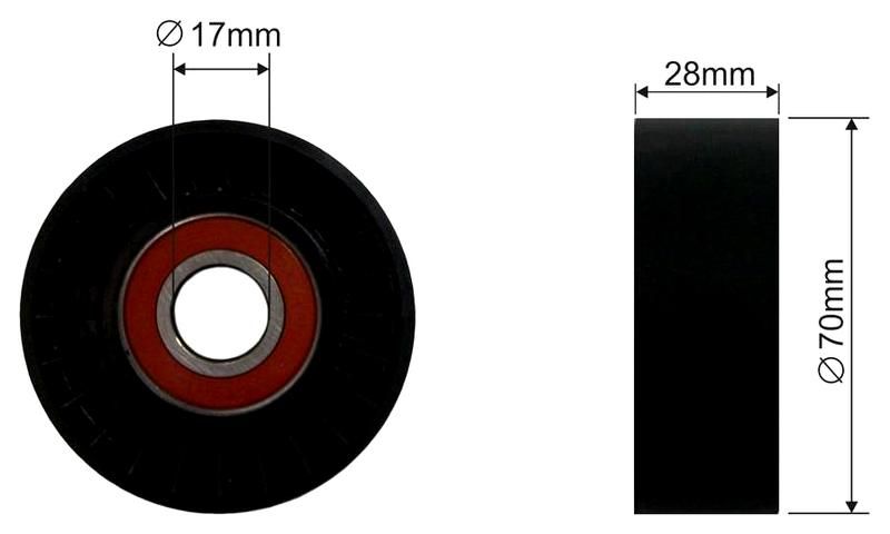 SZMETAL Vezetőgörgő, hosszbordás szíj 5025310