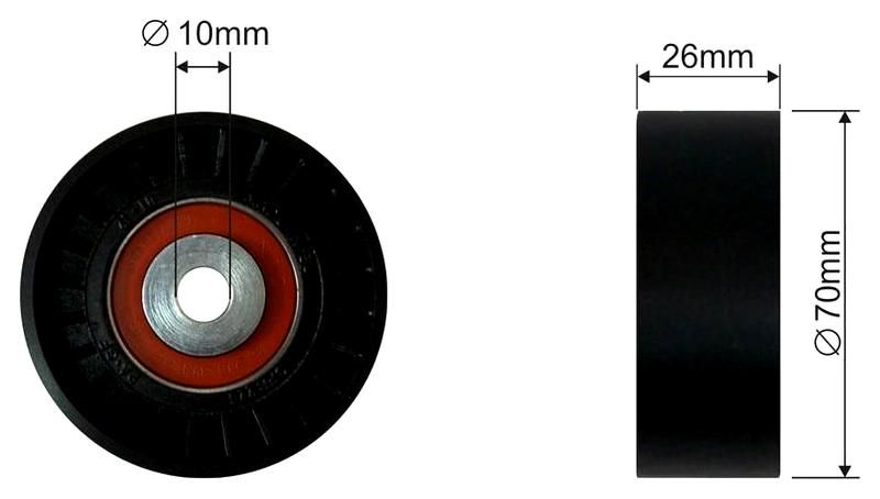 SZMETAL Vezetőgörgő, hosszbordás szíj 5032310