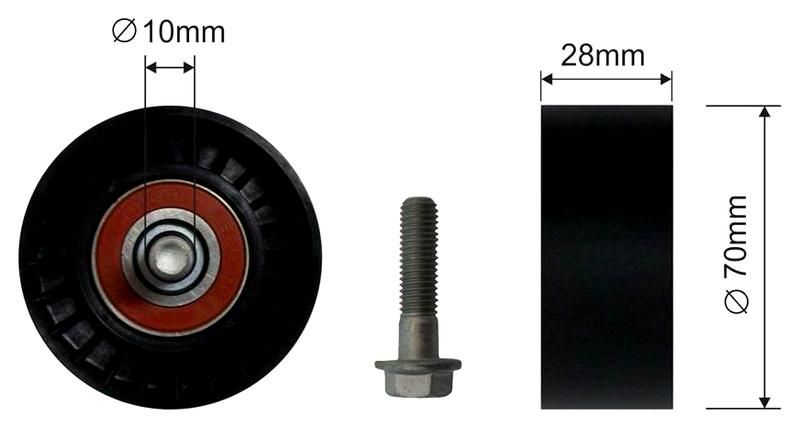 SZMETAL Vezetőgörgő, hosszbordás szíj 5035310