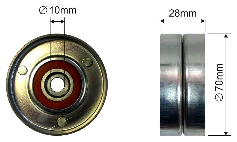 SZMETAL Vezetőgörgő, hosszbordás szíj 5036310