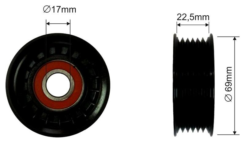 SZMETAL Feszítőkar, hosszbordásszíj 5051310