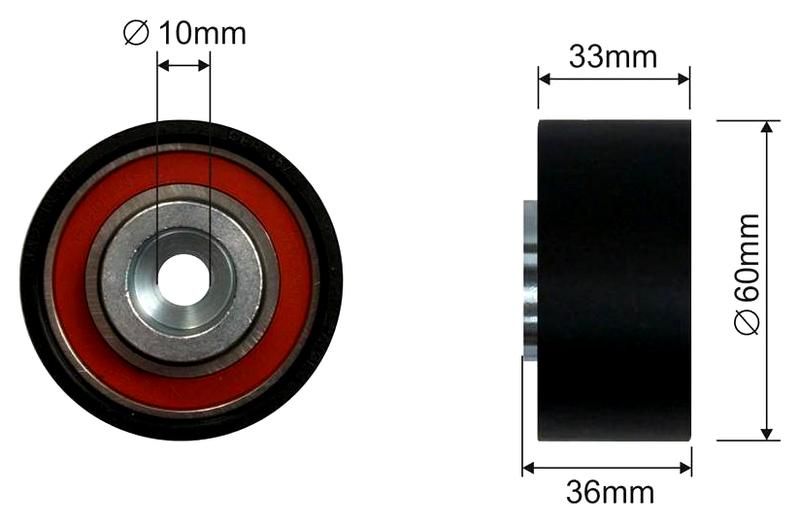 SZMETAL Feszítőgörgő, vezérműszíj 5066310