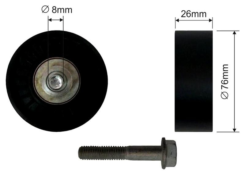 SZMETAL Vezetőgörgő, hosszbordás szíj 5099310