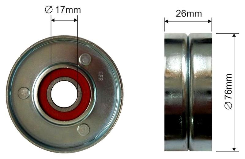 SZMETAL Vezetőgörgő, hosszbordás szíj 5101310