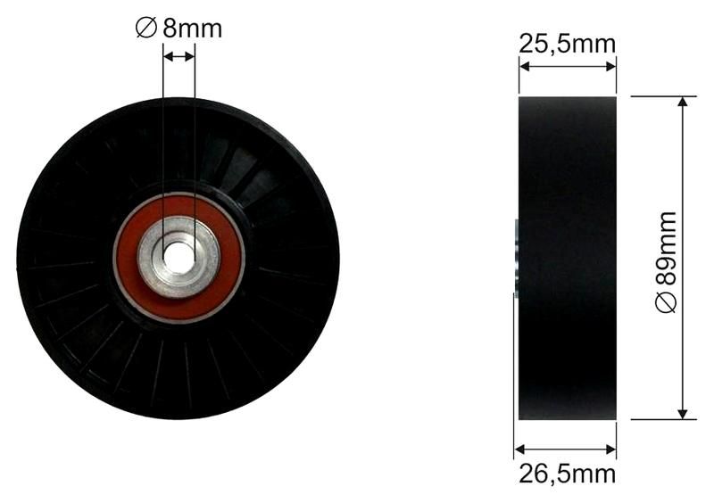 SZMETAL Feszítőgörgő, hosszbordás szíj 5102310