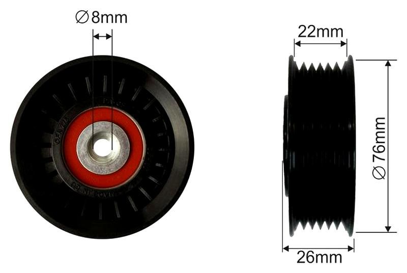 SZMETAL Feszítőgörgő, hosszbordás szíj 5131310