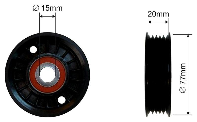 SZMETAL Vezetőgörgő, hosszbordás szíj 5141310