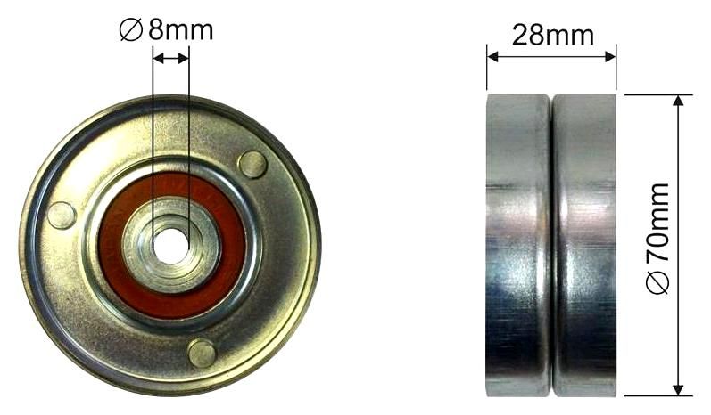 SZMETAL Vezetőgörgő, hosszbordás szíj 5145310