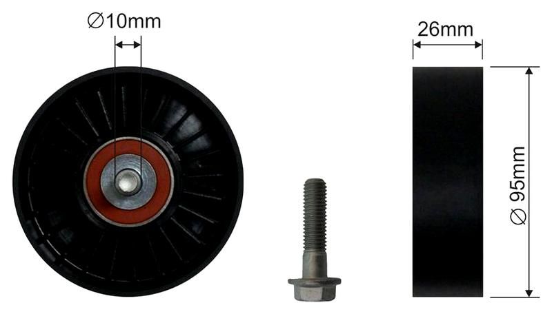 SZMETAL Vezetőgörgő, hosszbordás szíj 5146310