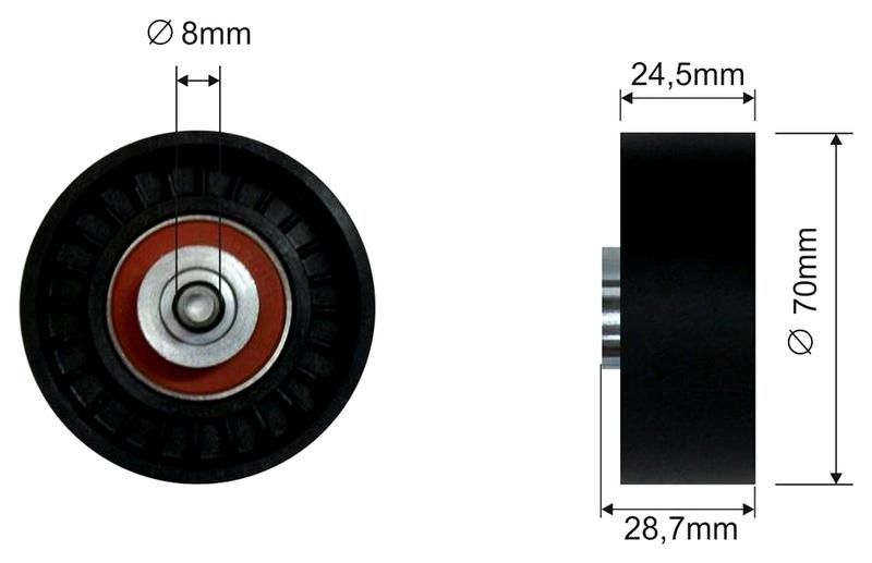 SZMETAL Feszítőgörgő, hosszbordás szíj 5165310