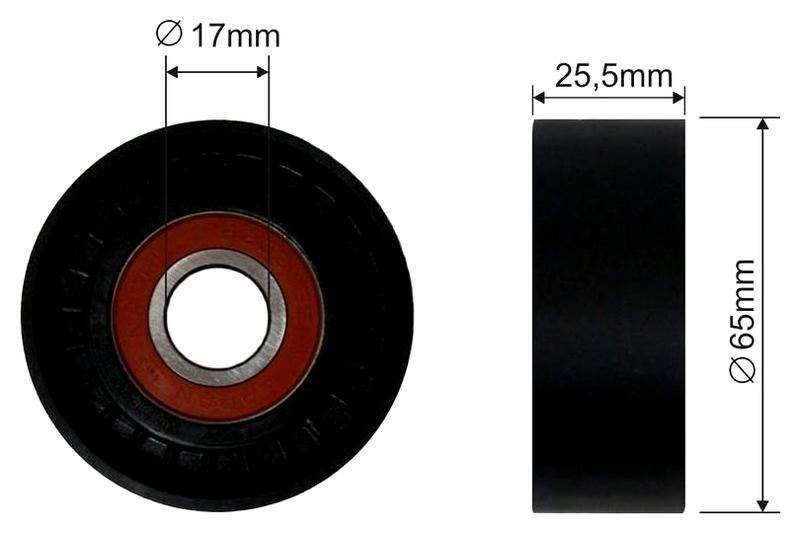 SZMETAL Vezetőgörgő, hosszbordás szíj 5183310