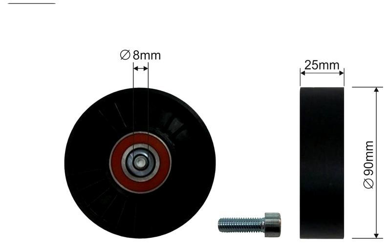 SZMETAL Vezetőgörgő, hosszbordás szíj 5220310