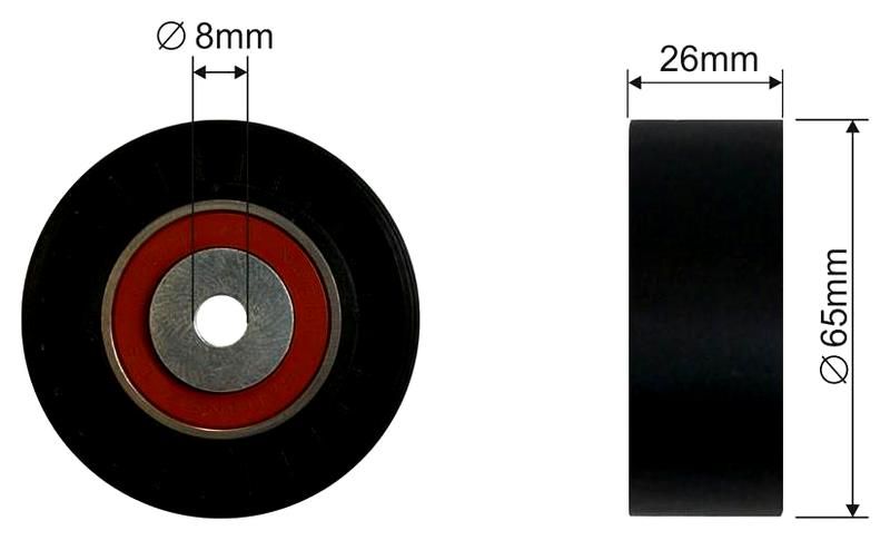 SZMETAL Vezetőgörgő, hosszbordás szíj 5265310