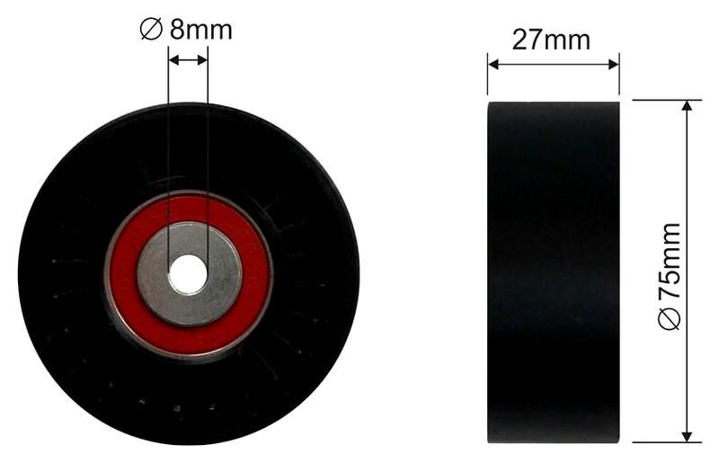 SZMETAL Feszítőgörgő, hosszbordás szíj 5266310