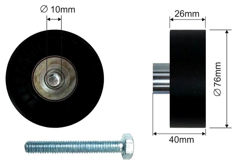 SZMETAL Vezetőgörgő, hosszbordás szíj 5268310