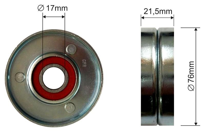 SZMETAL Feszítőgörgő, hosszbordás szíj 5292310