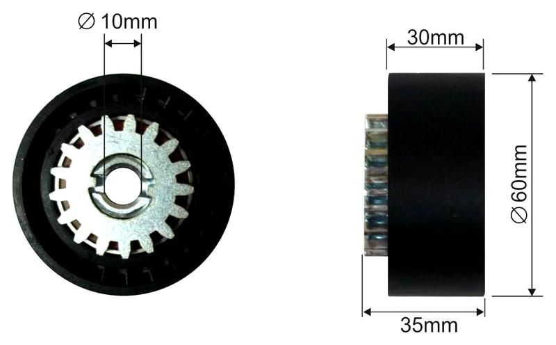 SZMETAL Feszítőgörgő, hosszbordás szíj 5304310