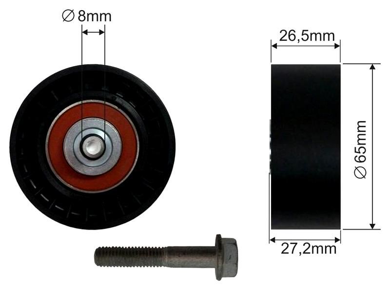 SZMETAL Vezetőgörgő, hosszbordás szíj 5327310