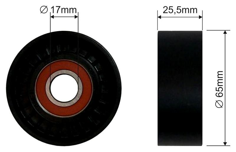 SZMETAL Vezetőgörgő, hosszbordás szíj 5357310