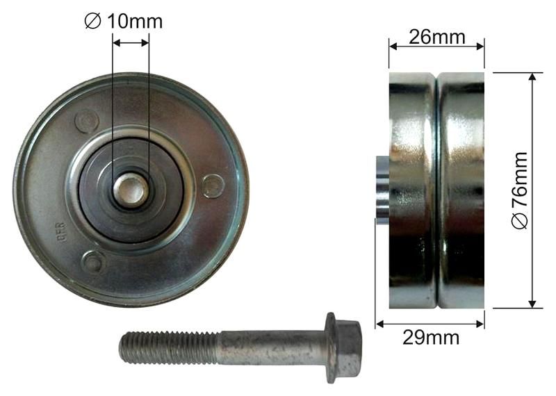 SZMETAL Vezetőgörgő, hosszbordás szíj 5369310