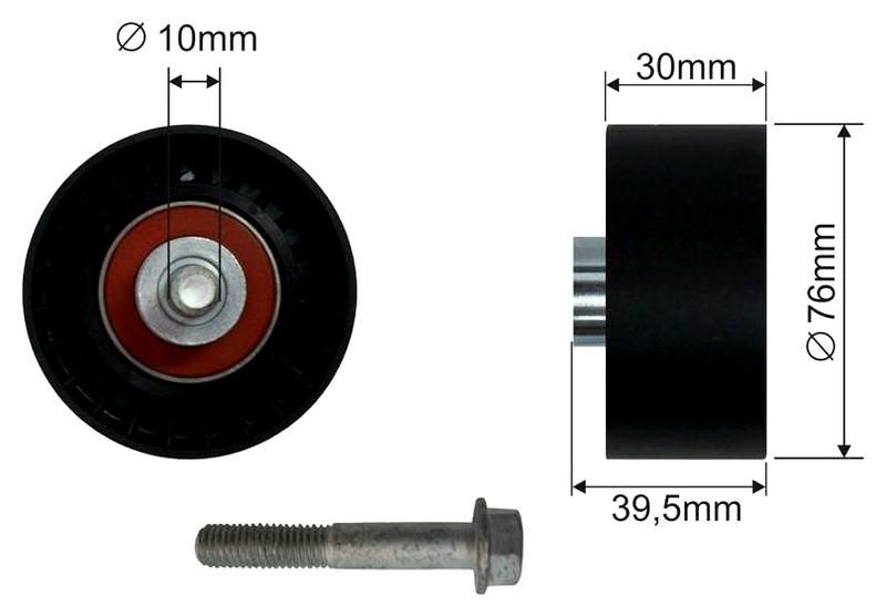 SZMETAL Vezetőgörgő, hosszbordás szíj 5386310