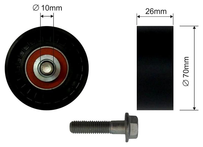 SZMETAL Vezetőgörgő, hosszbordás szíj 5387310