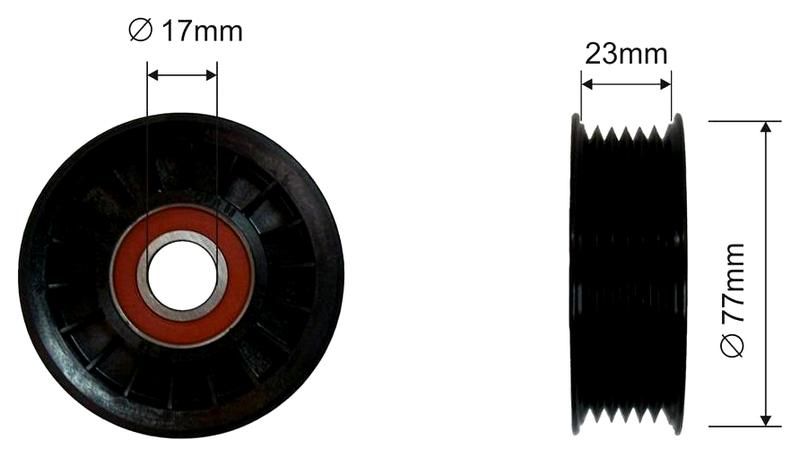 SZMETAL Feszítőgörgő, hosszbordás szíj 5389310