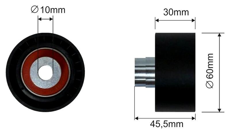 SZMETAL Vezetőgörgő, hosszbordás szíj 5405310