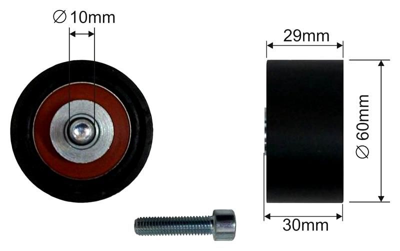 SZMETAL Feszítőgörgő, hosszbordás szíj 5419310