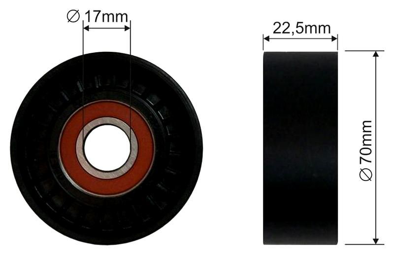 SZMETAL Feszítőgörgő, hosszbordás szíj 5422310