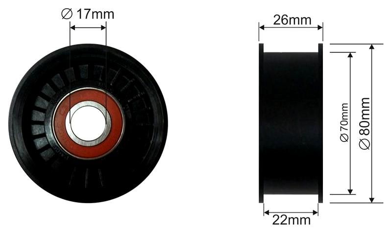 SZMETAL Feszítőgörgő, hosszbordás szíj 5427310