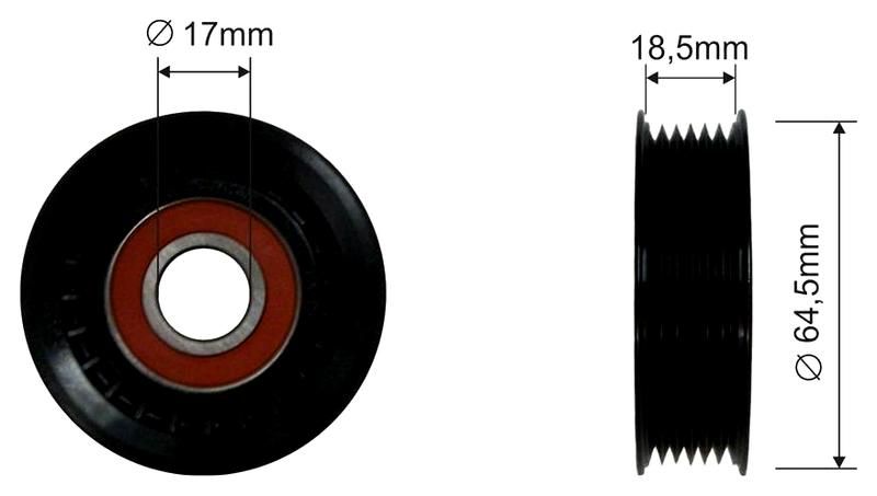 SZMETAL Feszítőgörgő, hosszbordás szíj 5439310