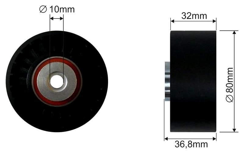 SZMETAL Feszítőgörgő, hosszbordás szíj 5447310