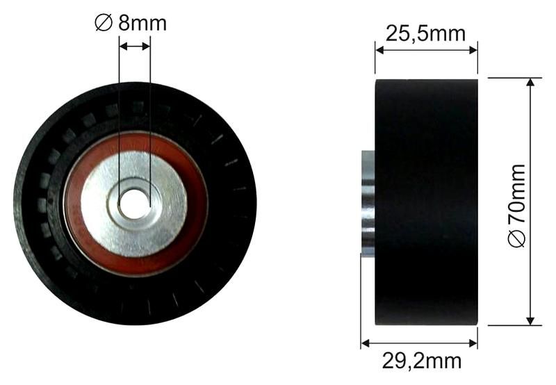 SZMETAL Feszítőgörgő, hosszbordás szíj 5448310