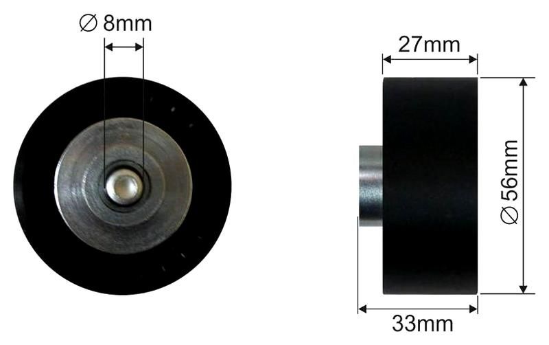 SZMETAL Vezetőgörgő, hosszbordás szíj 5456310