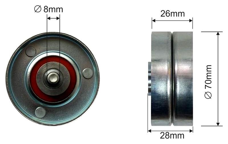 SZMETAL Vezetőgörgő, hosszbordás szíj 5463310