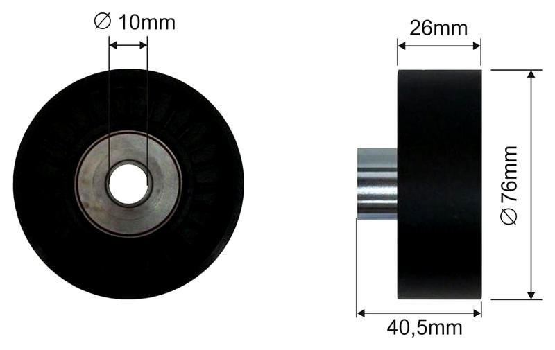 SZMETAL Vezetőgörgő, hosszbordás szíj 5480310