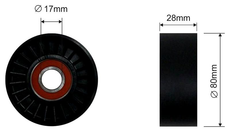 SZMETAL Feszítőgörgő, hosszbordás szíj 5493310